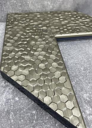 Дзеркало срібне в передпокій 96х96 навісне стильне, квадратне дзеркало в передпокій з...