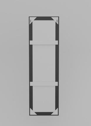 Дзеркало срібне в передпокій 96х96 навісне стильне, квадратне дзеркало в передпокій з патиною для офісу6 фото