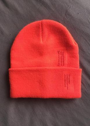 Шикарна шапка reserved, помаранчевого кольору, one size