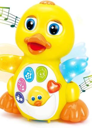 Дитяча розвиваюча іграшка "жовта качка", музична