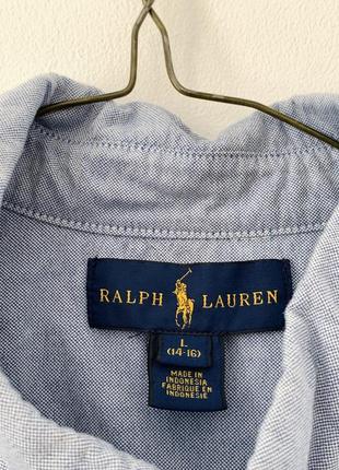 Голубая рубашка polo ralph lauren2 фото