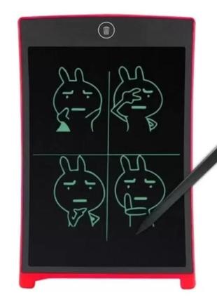 Детский планшет для рисования цветной wellywell графический с lcd экраном 10" - br-132, красный