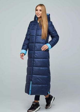 Жіноче довге пальто пуховик великі розміри 44-58 розміри різні кольори1 фото