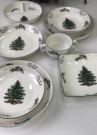 Різдвяна колекція посуду "біла зима"1 фото