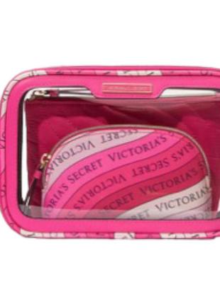 Набір косметичок victoria's secret beauty-to-go bag trio