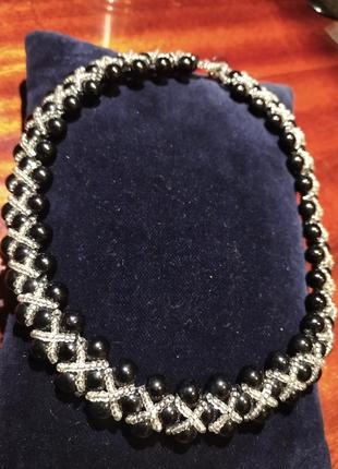 Колье. агат.