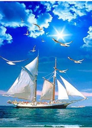 Картина за номерами "білі вітрила" 40*50см 74308