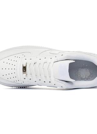 Мужские кроссовки nike air force 1 white premium4 фото