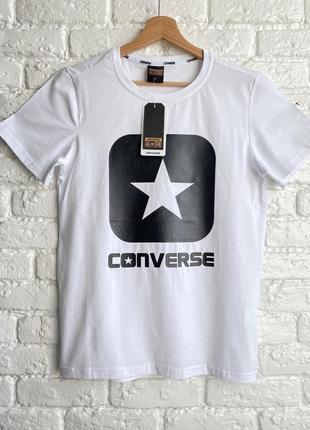 Яркая мужская летняя футболка converse1 фото