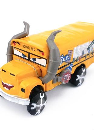 Автобус из мультфильма тачки 3 resteq. автобус мисс крошка. игрушка miss fritter грузовик из мультфильма cars