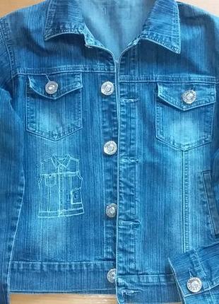 Джинсова куртка, джинсовці жіноча, р. 46-482 фото