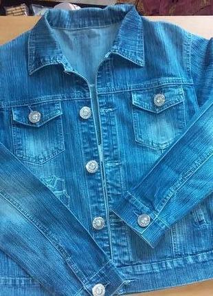 Джинсова куртка, джинсовці жіноча, р. 46-483 фото