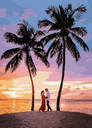 Картина по номерам. "райське побачення" ідейка kho4816 40х50 см