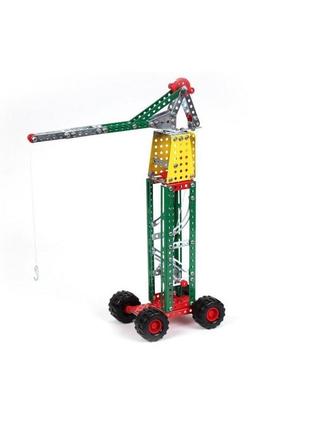 Дитячий конструктор металевий "кран" технок 4890txk, 253 деталі
