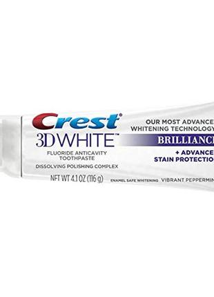 Американская отбеливающая зубная паста crest brilliance 3d white Ausa