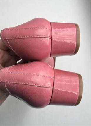 Лакированные кожаные туфли guess розовые 37 размер оригинал6 фото