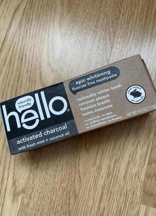 Американська відбілююча вугільна зубна паста hello charcoal toothpaste usa5 фото