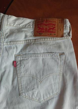 Брендові фірмові джинси levi's 501,оригінал,розмір 34.4 фото