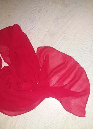 Красивый натуральный крепдешиновый шарф. швейцария