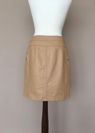 Кожаная юбка бренд escada лимитированная коллекция6 фото