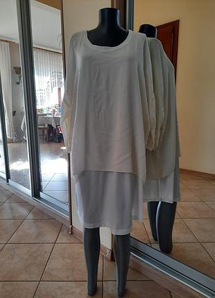 Вискозная туника оверсайз