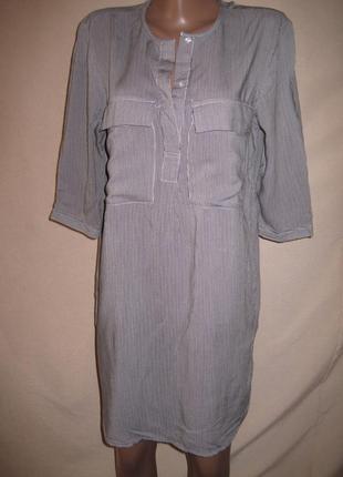 Тонкое вискозное платье h&m р-р8