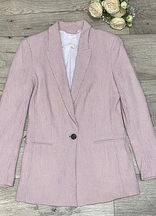 Пиджак, жакет в полоску h&m, р.s