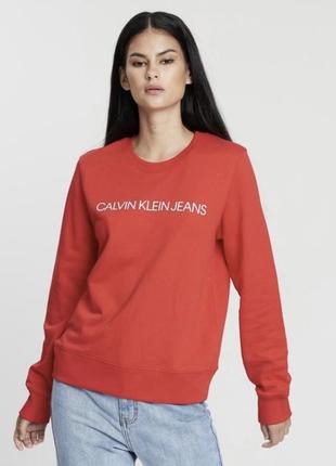 Крассный свитшот calvin klein 🌹