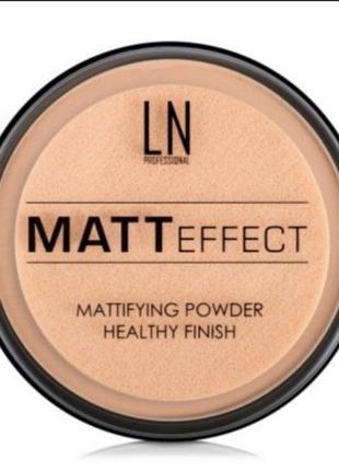 Ln professional matt effect пудра для обличчя