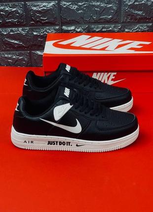 Nike air force 1 mem кроссовки мужские, черные кроссовки найк 36-45