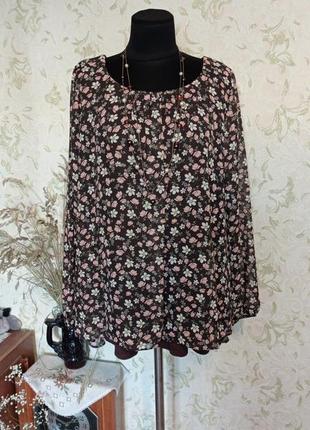 Блузка uk20 цветочный принт 🌺