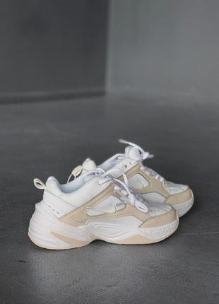 Шикарные женские кроссовки nike m2k techno в белом цвете (36-40)2 фото