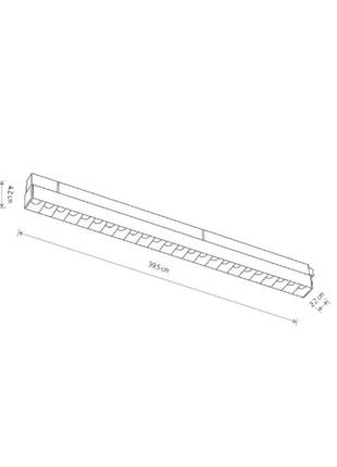 Магнітний трековий світильник nowodvorski 10150 lvm focus 15w 3000k 1300lm ip20 bl2 фото