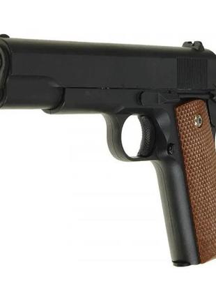Уценка!!! страйкбольний пістолет "colt m1911 classic" galaxy g13-uc метал пластик із кульками чорний