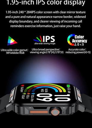 Современные смарт часы водонепроницаемые lige 1.95 smart watch3 фото