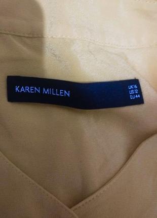 620.ніжна шовкова блузка відомого англійського дизайнера karen millen6 фото