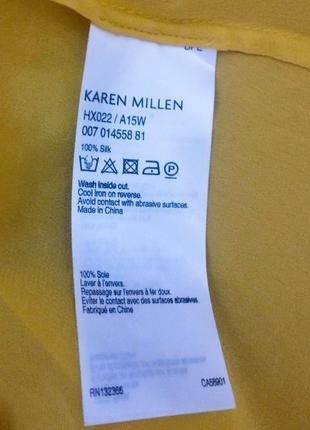 620.ніжна шовкова блузка відомого англійського дизайнера karen millen7 фото