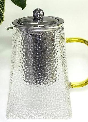 Чайник стеклянный "ледяная гиза", 950мл