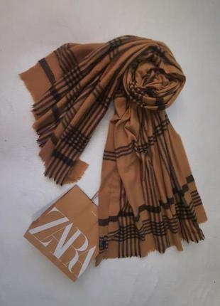 Палантин шарф zara 200×1001 фото