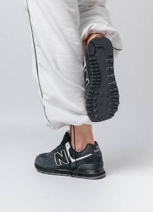Жіночі кросівки nb 574 hd dark grey black w6 фото