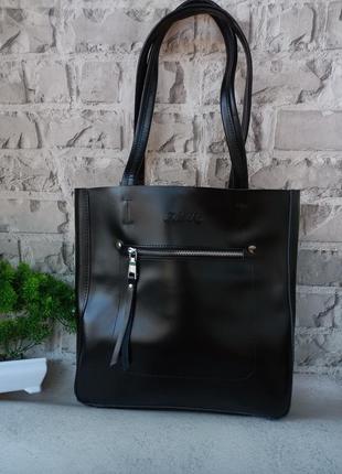 Женская кожаная сумка шоппер кожаный