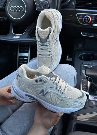 Женские кроссовки nb 725 beige w