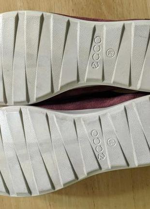 Ecco - кожаные кроссовки кеды10 фото