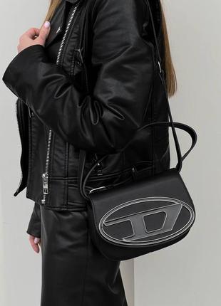 Жіноча сумка в стилі 1dr iconic shoulder bag black  люкс якість