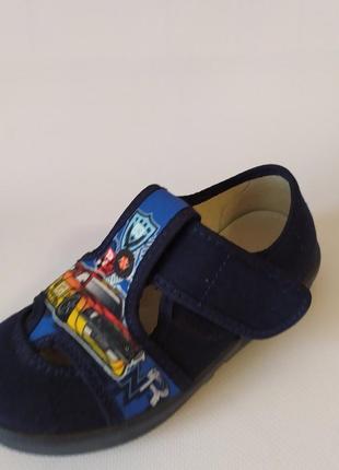 Босоніжки, сандалі, тапочки капчики валді waldi роберт машина синій супінатор5 фото