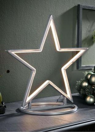 Новорічна зірка led, різдвяна зірка іллюмінаційна, для дому та вулиці livarno1 фото