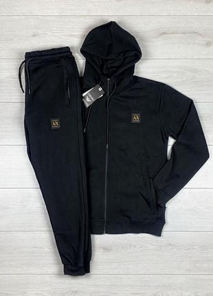 Мужской зимний костюм armani exchange black/чоловічий зимовий костюм1 фото