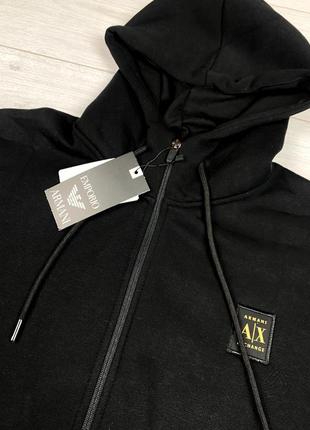 Мужской зимний костюм armani exchange black/чоловічий зимовий костюм4 фото