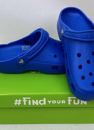Кроксы сабо crocs classic blue все размеры в наличии2 фото