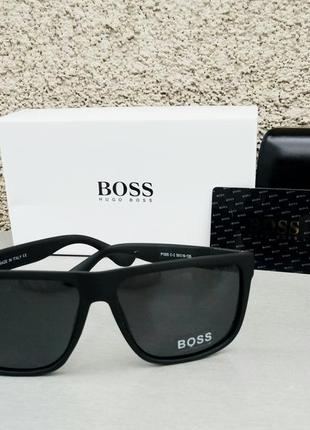 Hugo boss очки мужские солнцезащитные черные поляризированые